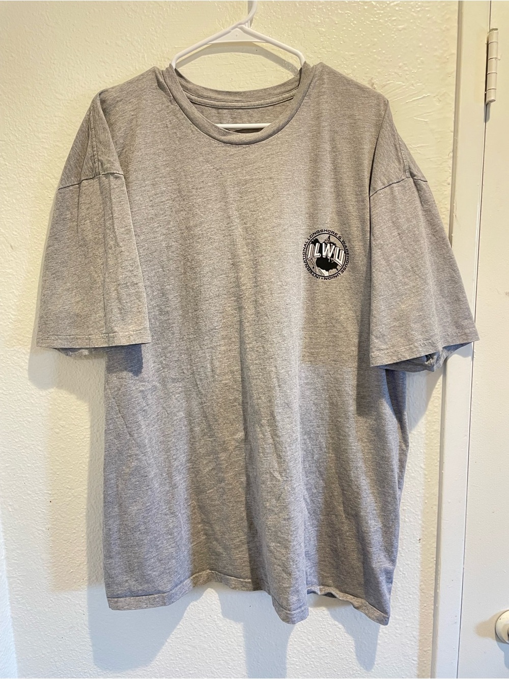 ILWU Local 13 Longshoreman Union Graphic Tee 🏗️ Gray Heavyweight Workwear